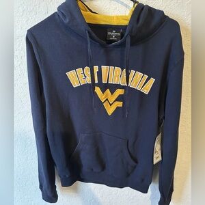 Women’s Medium West Virginia Mountaineers COLOSSEUM Stitched Pullover Hoodie NWT